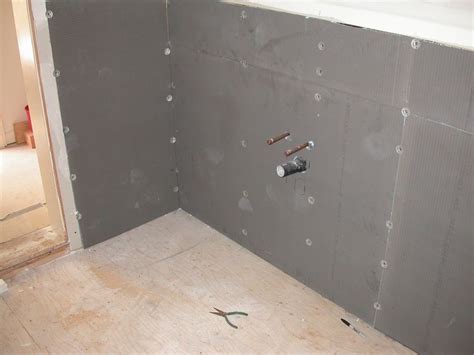 Wedi-Board covers the wall where the tile sits. | Wall, Wedi board, Shower