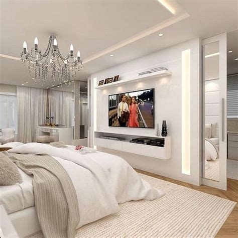 Awesome 46 cool bedroom tv wall design ideas more at https hoomdsgn com ...