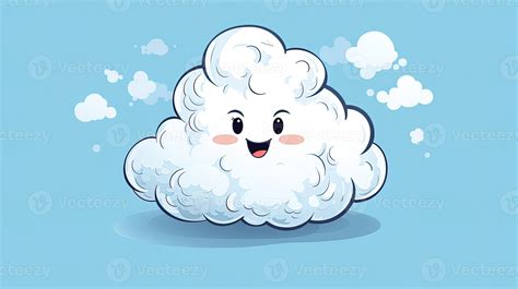 3D happy cloud emoji, generated by AI 25934667 Stock Photo at Vecteezy