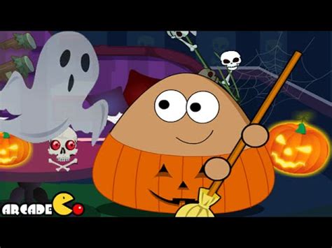 Pou Halloween Cleanup Walkthrough - YouTube