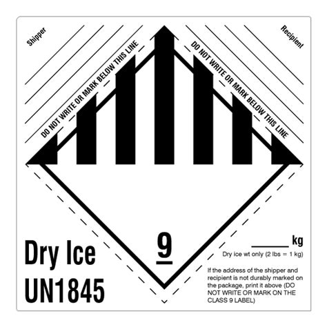 Printable Dry Ice Shipping Label - 2 - Baha Sayegh