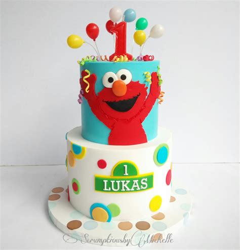 Elmo first birthday cake – Artofit