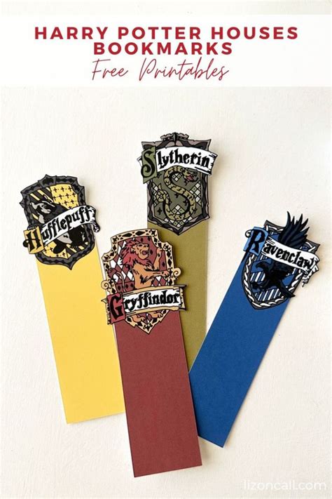 Harry Potter Bookmarks — Liz on Call in 2023 | Harry potter bookmark ...