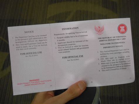 How to get an Indonesian Visa on Arrival in Jakarta Airport, Java