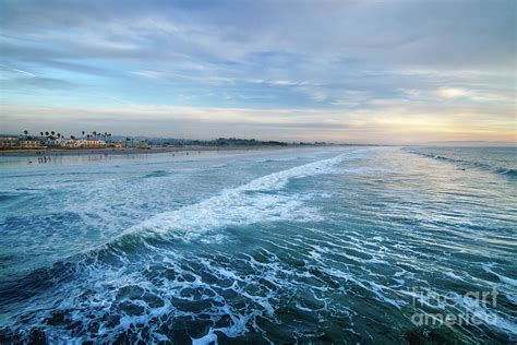 Ocean view, sunset on Pismo beach Photograph by Hanna Tor - Fine Art America