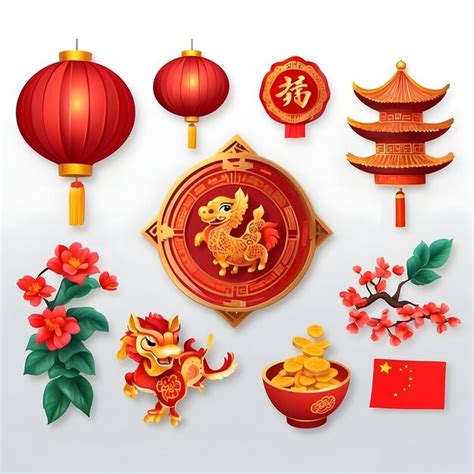 Premium Photo | Chinese New Year item festive CNY decorations ...