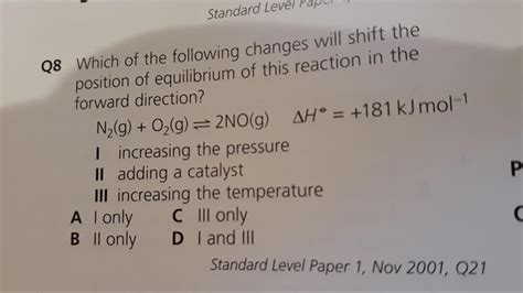 Shift of Equilibrium - Chemistry Stack Exchange