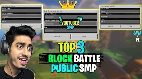 TOP 3 BEST MINECRAFT (Block Battle ) PUBLIC SERVER | JOIN PUBLIC SERVER ...