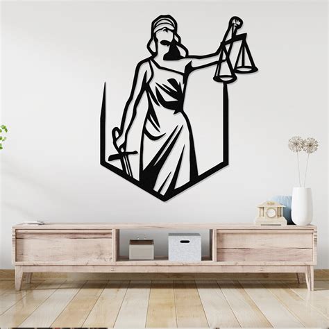 Justice Metal Wall Decor, Law Office Wall Art, Lawyer Gift, Custom Sign, Lawyer Graduation ...