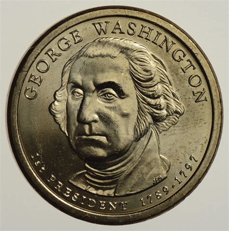 RARE Error - 2007 George Washington Dollar Coin - 1st President - Missing Edge Letters - Tough ...