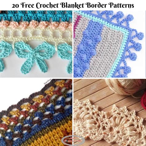 20 Jaw-dropping Free Crochet Blanket Borders - Nicki's Homemade Crafts