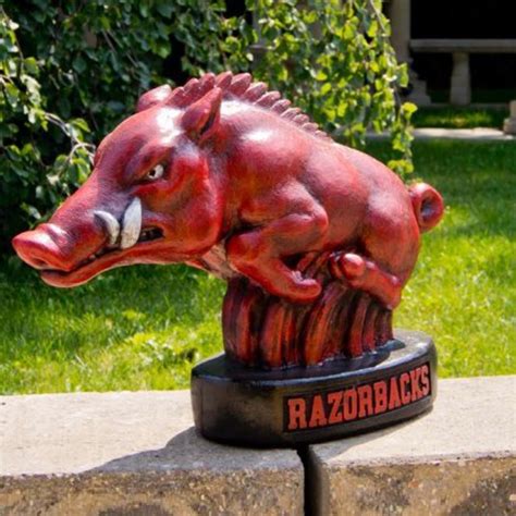 Arkansas Razorbacks Mascot Garden Statue