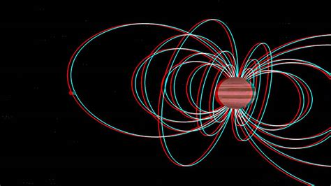 Animation showing Jupiter's magnetic field lines near the moon Europa ...