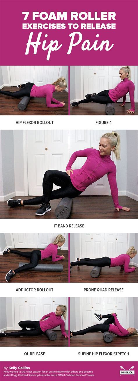 7 Foam Roller Exercises to Release Hip Pain | PaleoHacks Blog