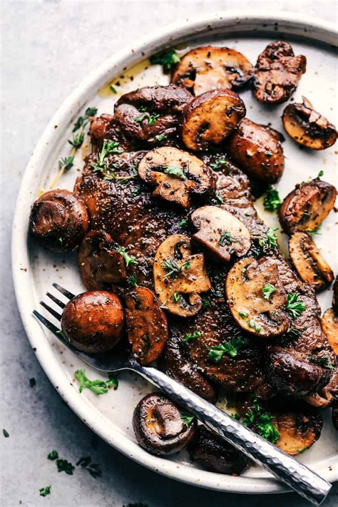 Garlic Butter Herb Steak and Mushrooms | The Recipe Critic