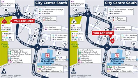 Portsmouth Park And Ride Map