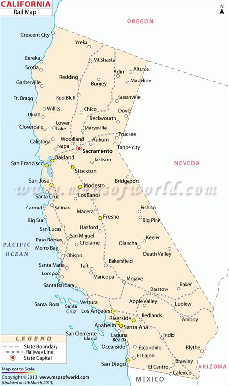 Planning A Trip! California Railway Network Map | Inspiration - Baker California Map | Printable ...