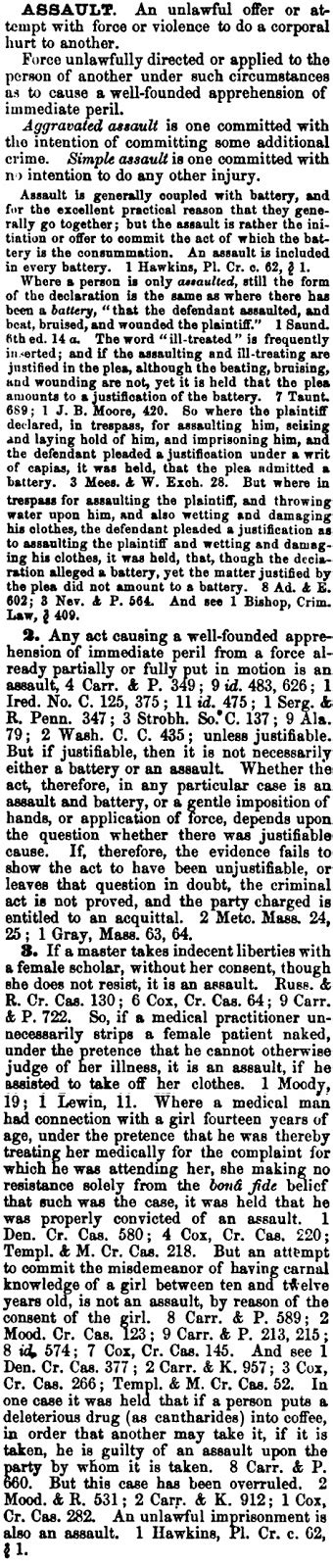 Legal Definition Of Assault | THE LEGALESE SITE