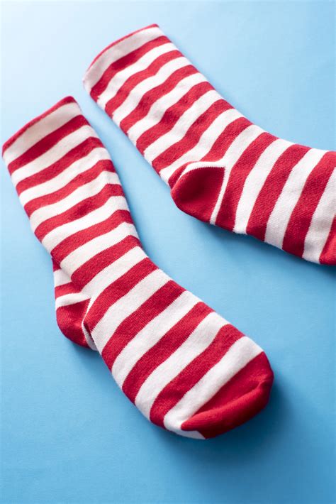 Free Image of Red striped Christmas socks | Freebie.Photography