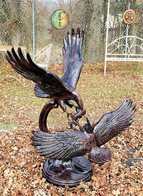 Metal Eagle Garden Statues and Sculptures | Eagle Yard Art, Ornaments