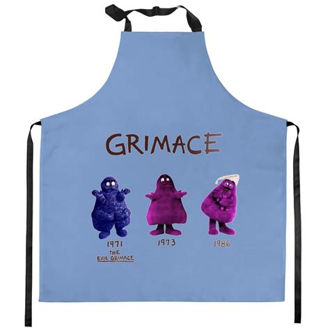 McDonald's Grimace Evolution Kitchen Aprons sold by Easy Mirelle | SKU 4204266 | Printerval UK