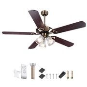 DIY Living Room 51" Bronze Ceiling Fan with 3-Light & Remote Control – The DIY Outlet