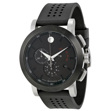 Movado Museum Black PVD Steel Chronograph Men's Watch 0606545 - Museum ...