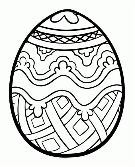 colouring easter egg printable - Clip Art Library