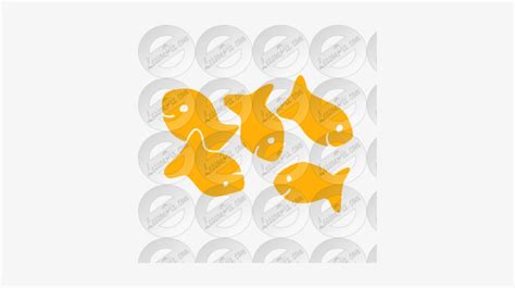 Goldfish Crackers Logo Outline