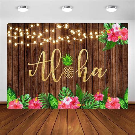 Aloha-Party-Backdrop-Tropical-Leaves-Flower-Aloha-Luau-Hawaiian ...