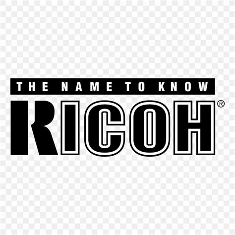 Ricoh Logo, PNG, 2400x2400px, Ricoh, Area, Black And White, Brand, Label Download Free