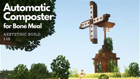 Automatic Composter for Bone Meal Farm | Minecraft Tutorial | Aestethic Build [1.19] - YouTube