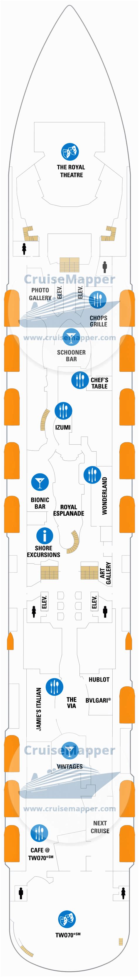 Anthem of the Seas deck 5 plan | CruiseMapper