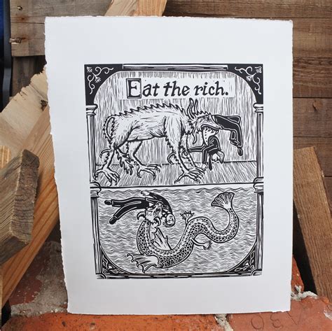 Eat The Rich Print | Etsy