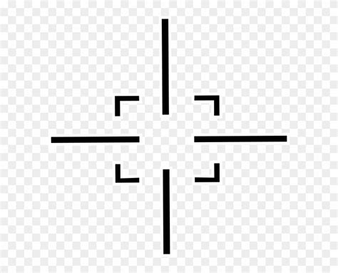 White Crosshair Png - Gun Sight, Transparent Png - 600x598(#5191877) - PngFind