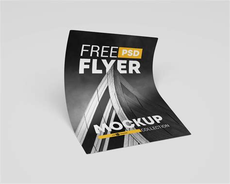 Free High Resolution 3D Flyer Mockup (PSD) - Psfreebies