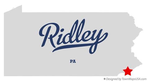 Map of Ridley, PA, Pennsylvania