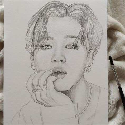 BTS Park Jimin Watercolor Painting | ARMY's Amino