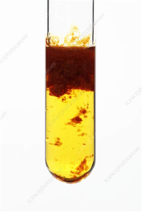 Iron (III) hydroxide precipitate - Stock Image - C027/9448 - Science ...