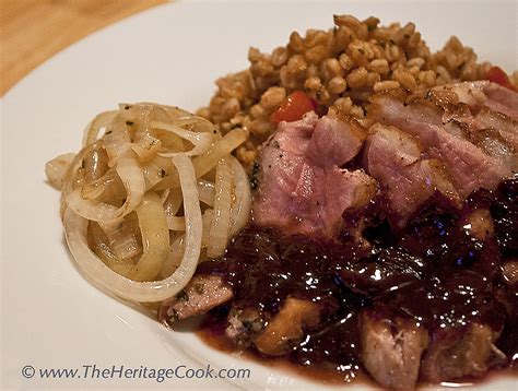 Duck Breasts with Plum Sauce • The Heritage Cook