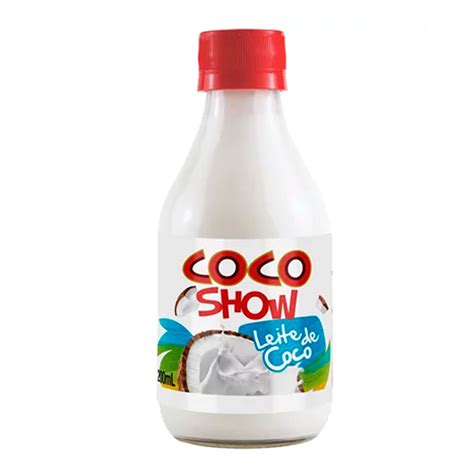 Leite de Coco COCO SHOW Garrafa 200ml - mercantilnovaera