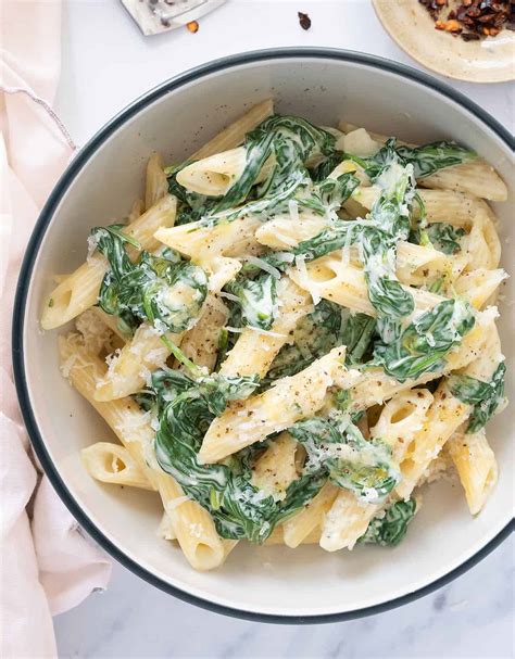 Pasta with Spinach, easy & quick! - The clever meal