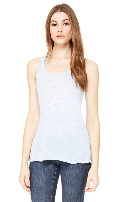 BELLA+CANVAS - The Bella + Canvas Ladies Flowy Racerback Tank Top - BLUE MARBLE - 2XL - Walmart ...