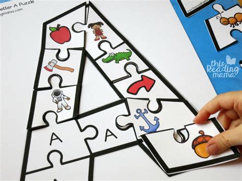 Printable Alphabet Puzzles {Upper and Lowercase Letters}