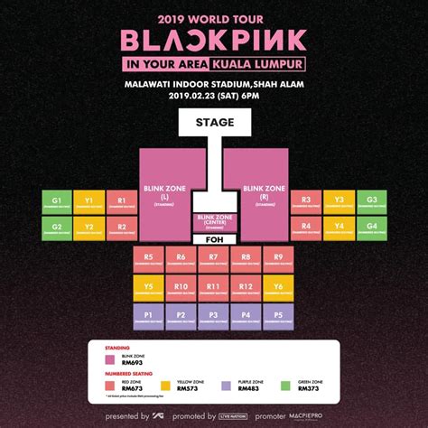 BLACKPINK Kuala Lumpur Concert Tickets & Seating Plan Unveiled