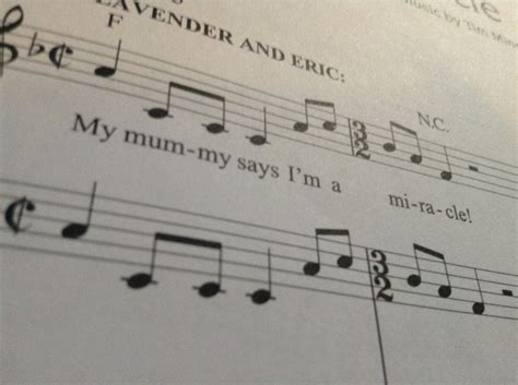 My mummy says I'm a miracle. #matilda #sheetmusic #timminchin | Sayings, Sheet music, Musical ...