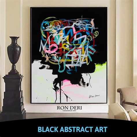 Pin on Black Abstract Painting