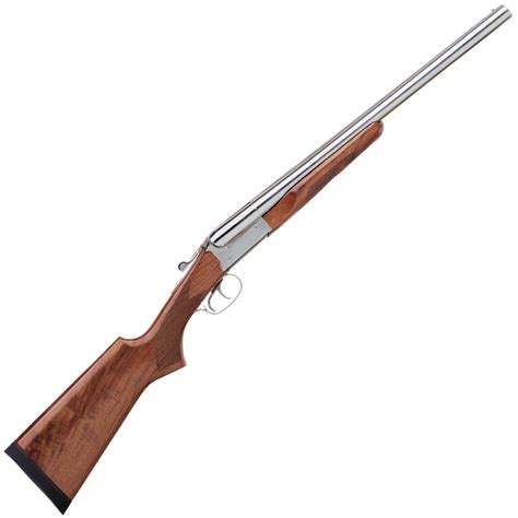 Stoeger Coach Gun Supreme Wood/Nickel 20 Gauge 3in Side By Side Shotgun - 20in - Nickel/Wood ...