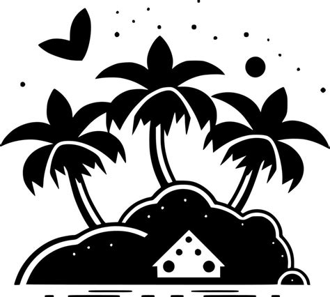 Hawaii, Black and White Vector illustration 23605059 Vector Art at Vecteezy