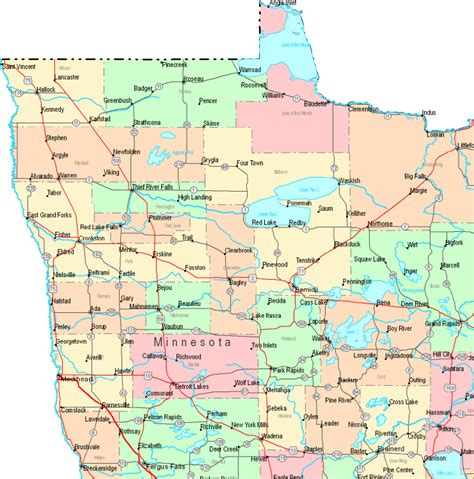 Online Map of Northwestern Minnesota